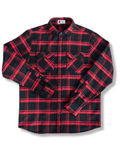 Field Grand Flannel, Huntsman Plaid in Black