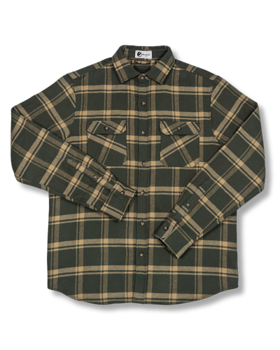 Field Grand Flannel Shirt in Olive