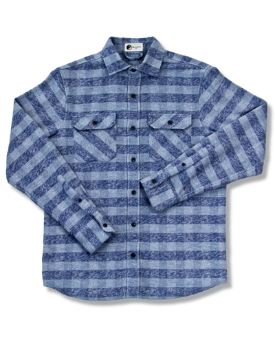 The Grand Flannel in Checkered Blue By MuskOx.