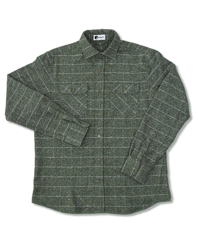 The Grand Flannel in Moss Green By MuskOx. Heavyweight Flannel. 