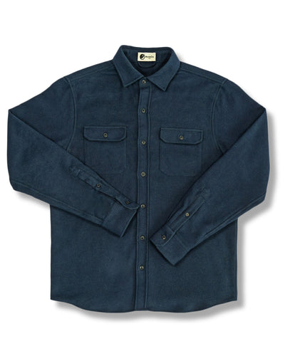 Grand Flannel Shirt in Navy