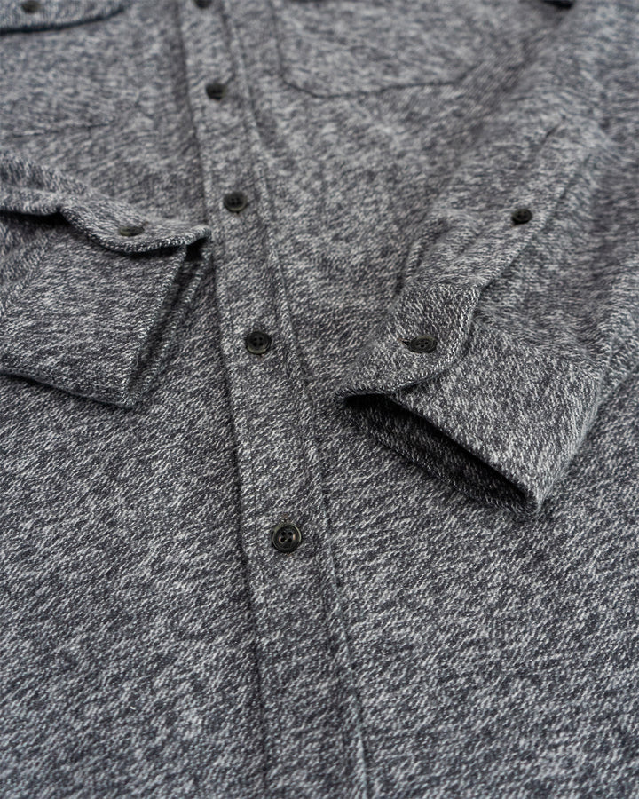 The Grand Flannel in Steel Grey and Slate by MuskOx Flannels, 100% Heavyweight Cotton Flannel Shirt for Men