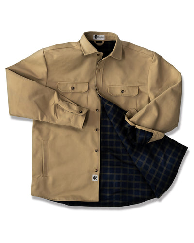 Lined Yukon Flannel Jacket for Men in Tan