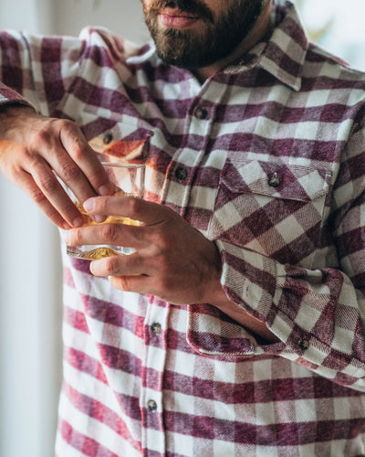 Grand Flannel Shirt in Currant