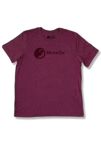 MuskOx Outdoor Apparel Maroon MuskOx Logo Tee