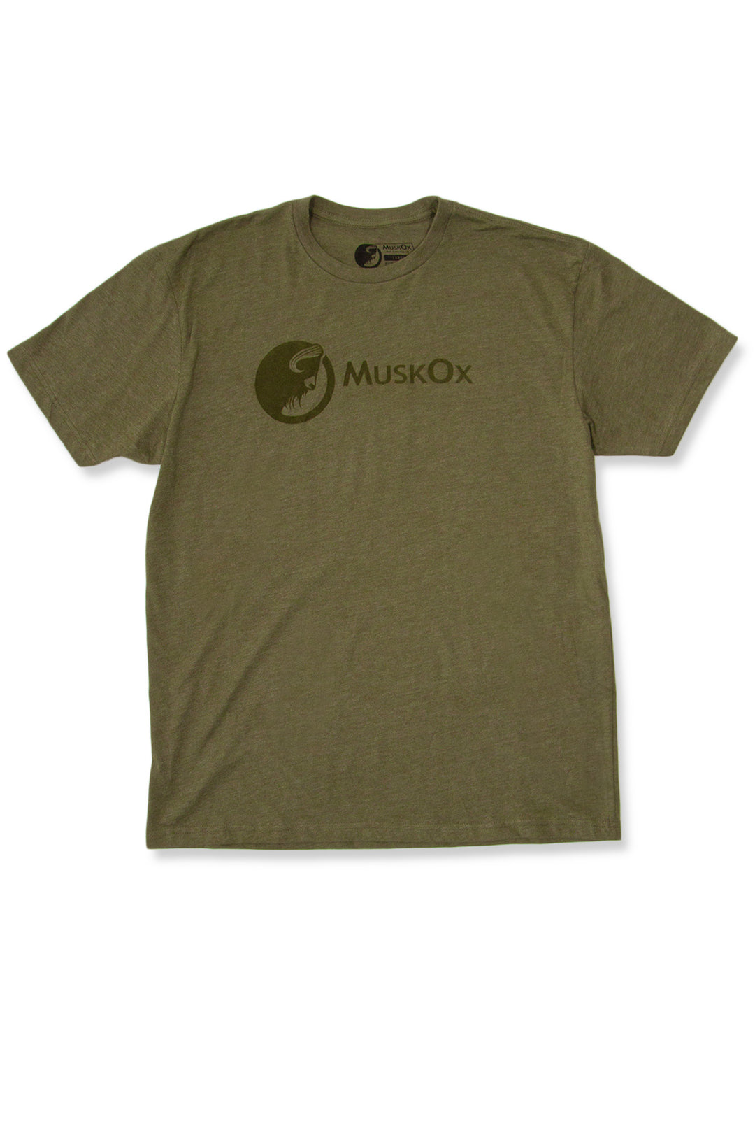 MuskOx Outdoor Apparel Military Green Logo Tee