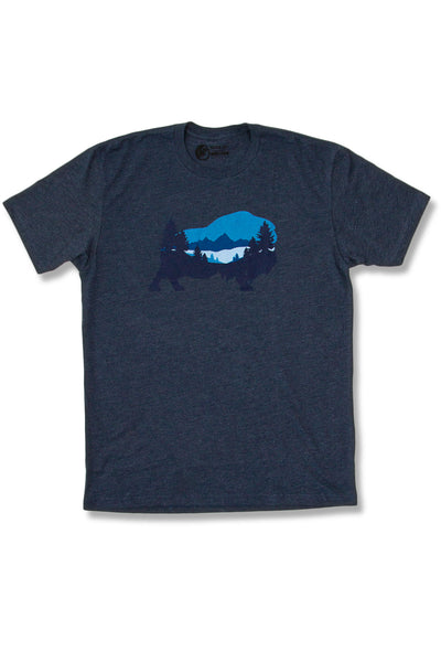 MuskOx Outdoor Apparel Panoramic Tee in Blue