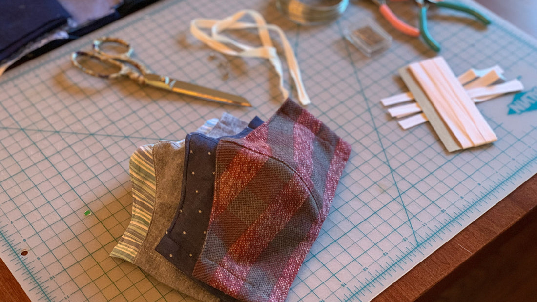 Protective Masks Made From Recycled and Sample MuskOx Fabric