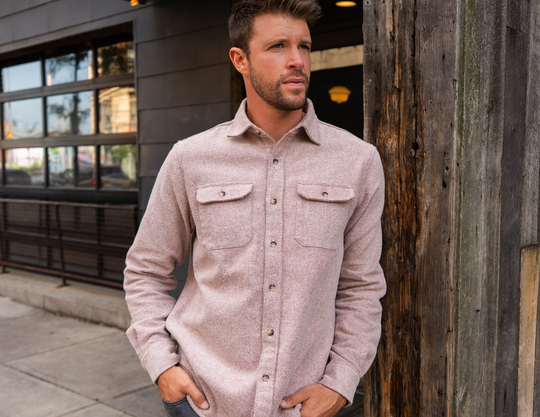 Grand Flannel in Maroon