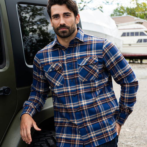 Field Grand Flannel by MuskOx Flannels for Men