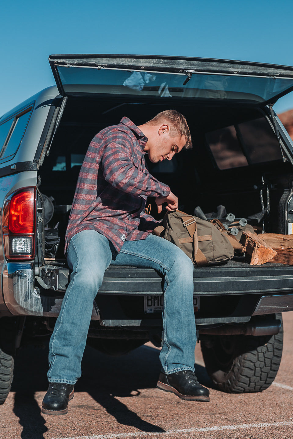Grand Flannel in Burgundy, 100% Cotton Flannel Shirt for Men