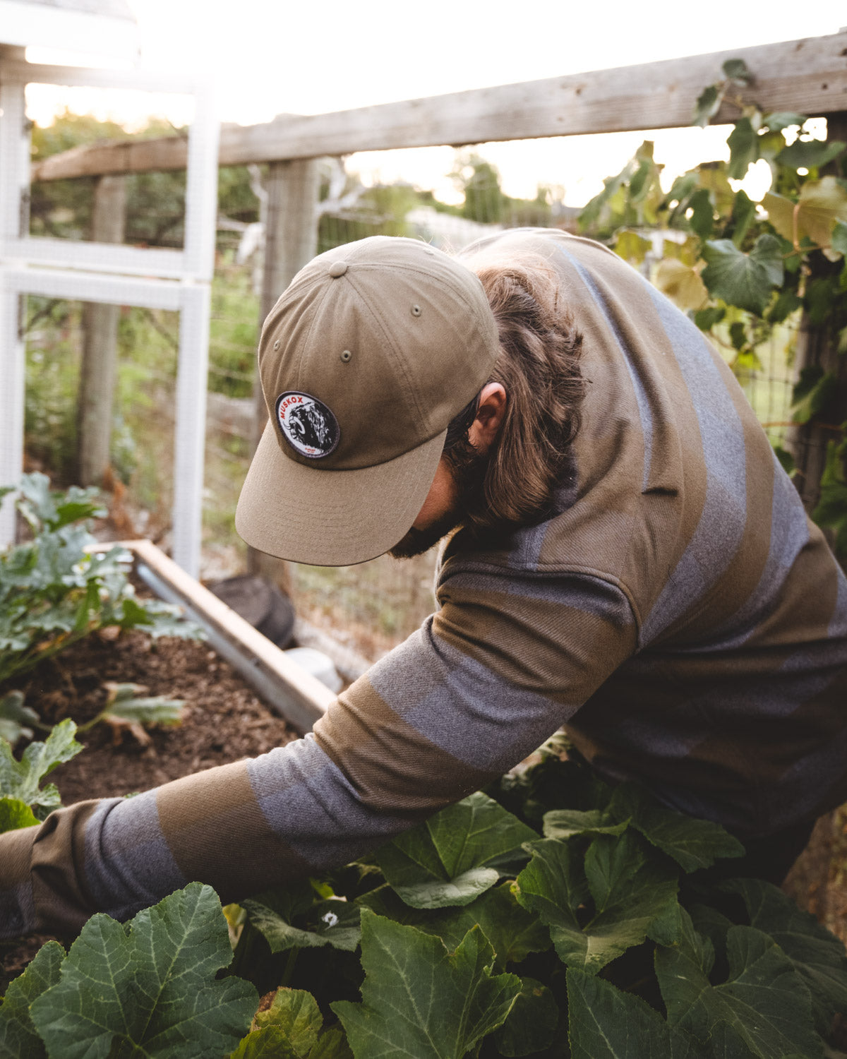 Relaxed Fitting Flannel Shirt for Men in Caper Green