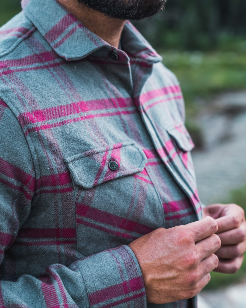 Field Grand Flannel in Huntsman Plaid