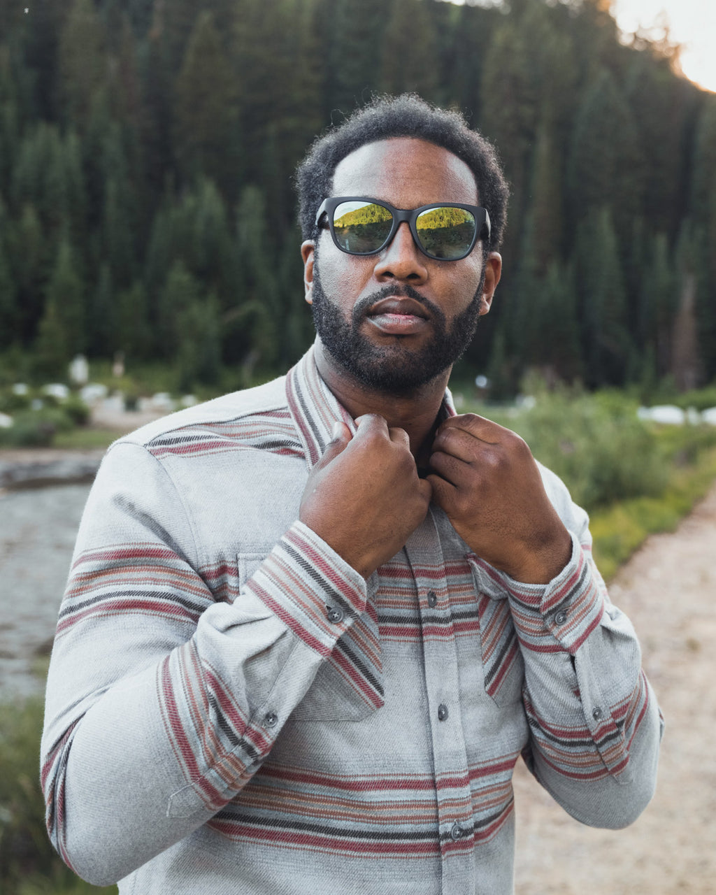 Field Grand Flannel Shirt in Sandstone