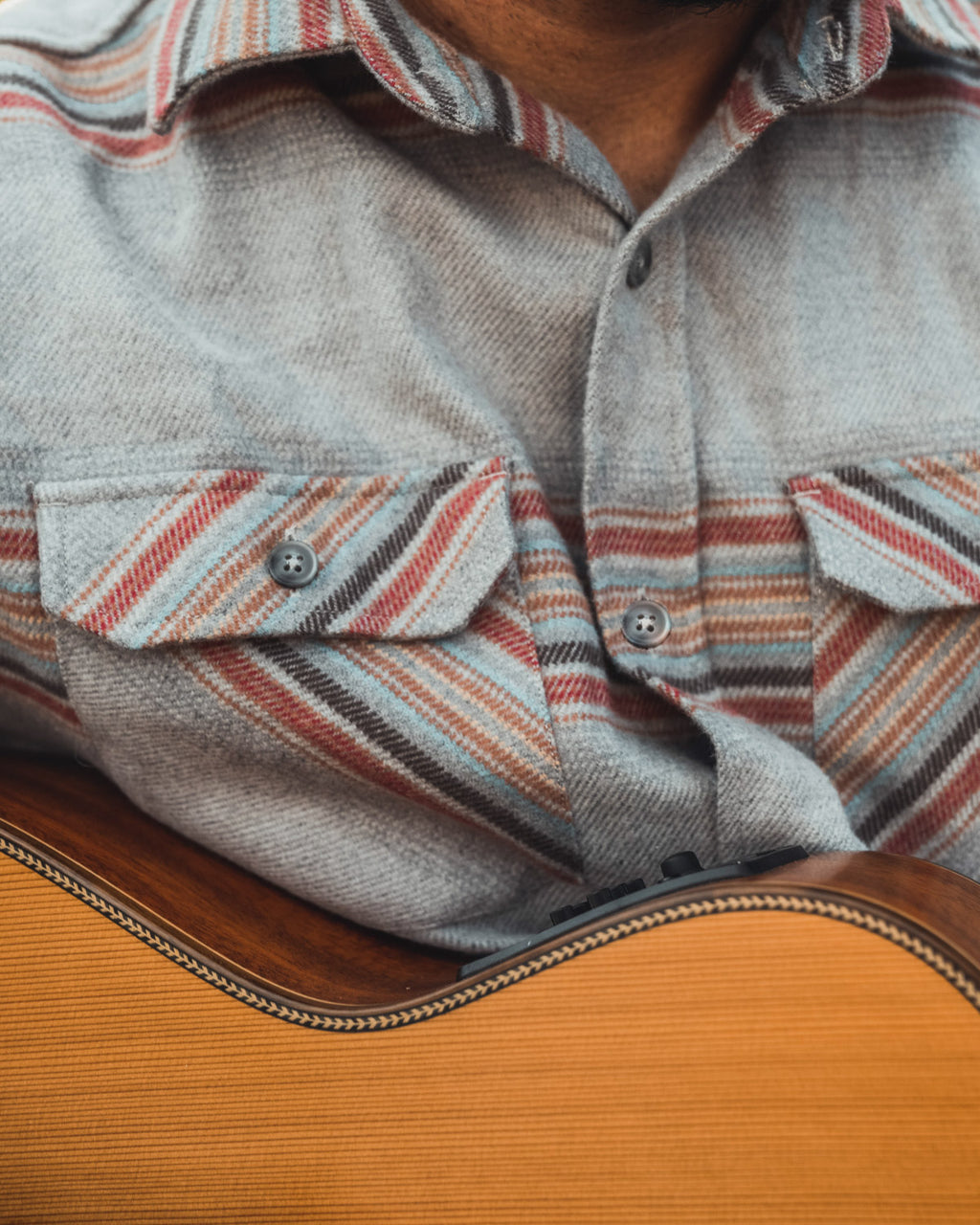 Field Grand Flannel Shirt in Sandstone