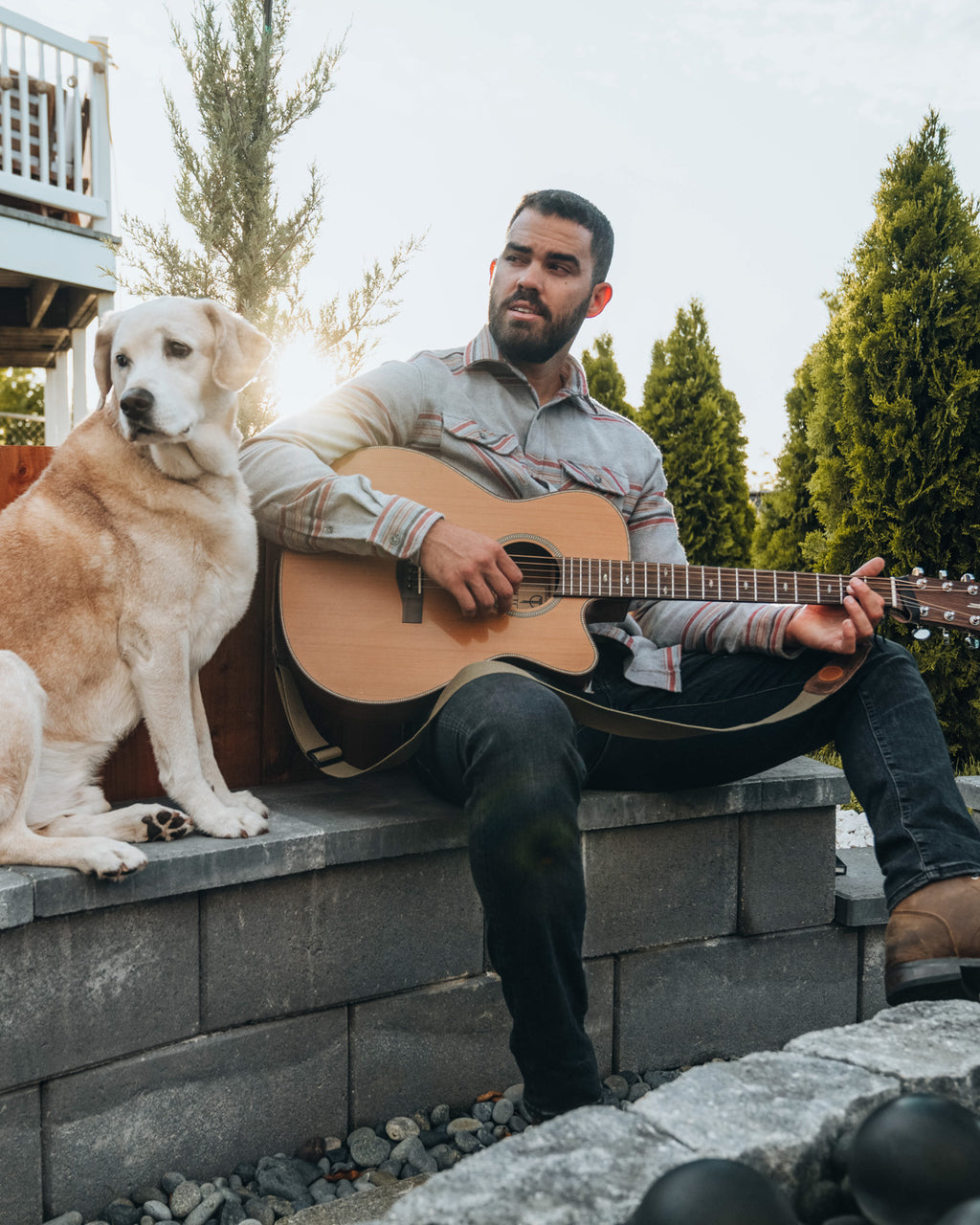 Field Grand Flannel Shirt in Sandstone