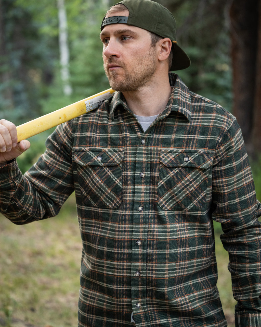 Field Grand Flannel Conifer, Heavyweight Flannel for Men