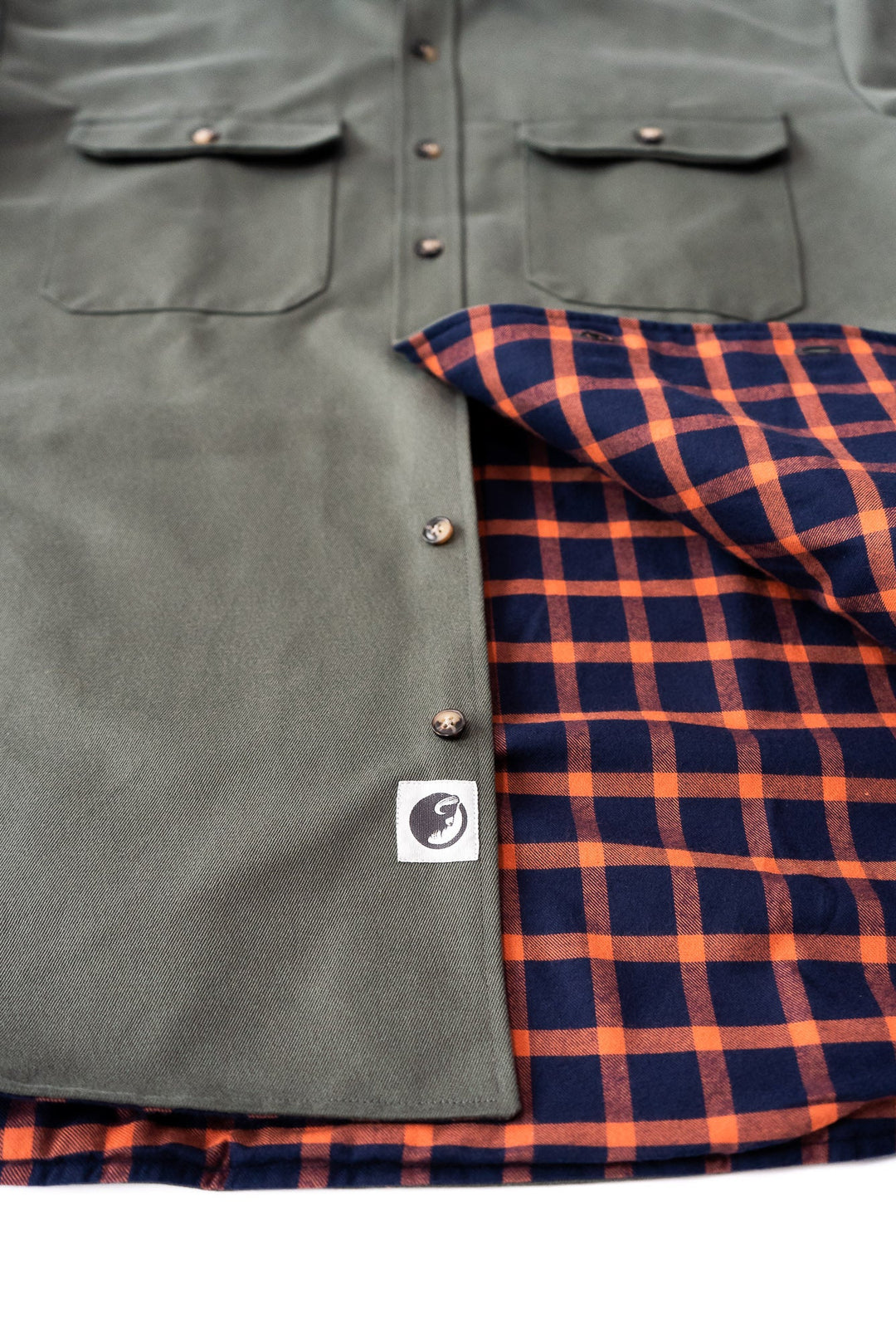 Lined Yukon Flannel Jacket for Men in Olive Green