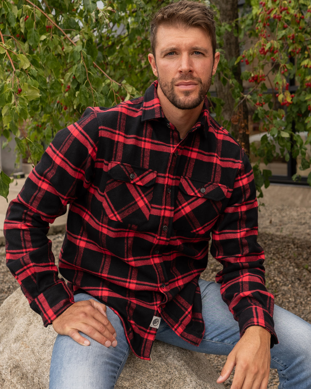 Field Grand Flannel, Red Plaid Heavyweight Flannel Shirt for Men – MuskOx  Flannels