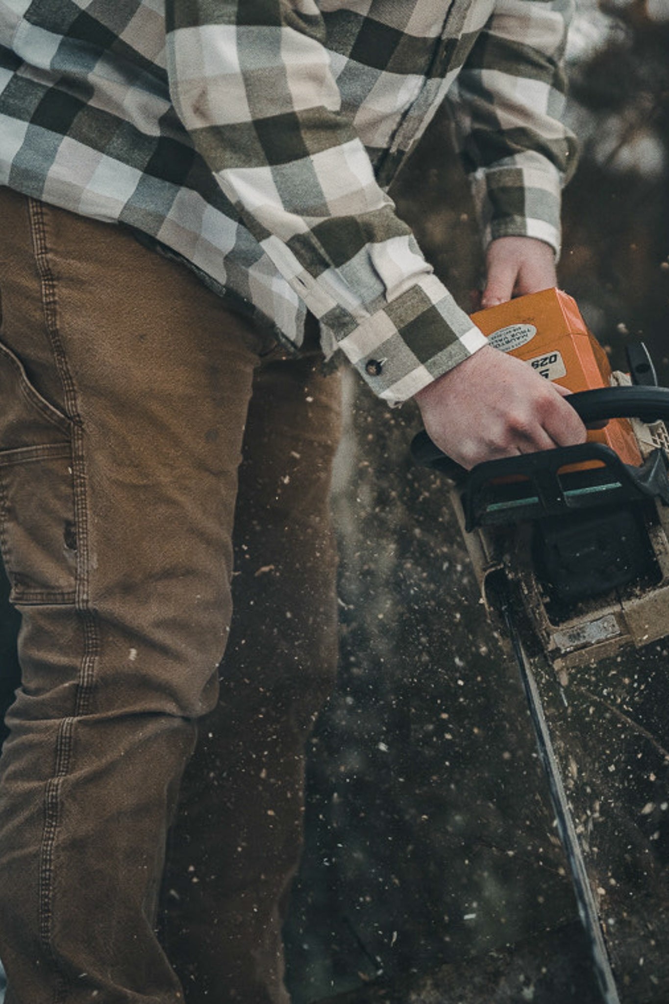 MuskOx Three Seasons Flannel in Pine, 100% cotton lightweight flannel shirt for men