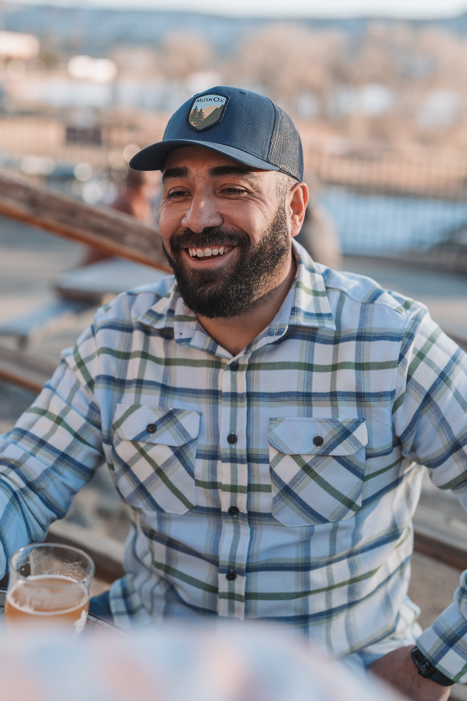 Three Seasons Flannel by MuskOx, Lightweight 100% cotton flannel shirt for men