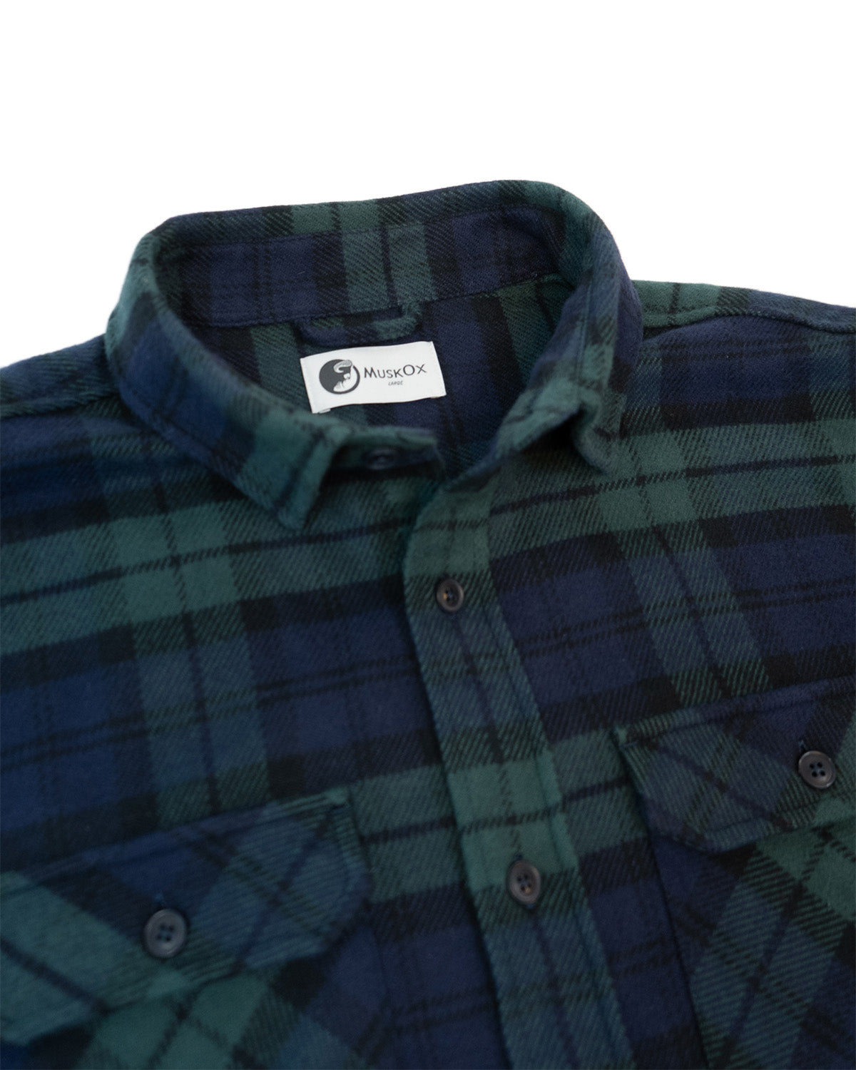 Filson Field Flannel Shirt in Cobalt Blue Black - Thursday