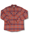 Soft Flannel Shirt for Men, 100% Cotton Flannel in Carmine Orange