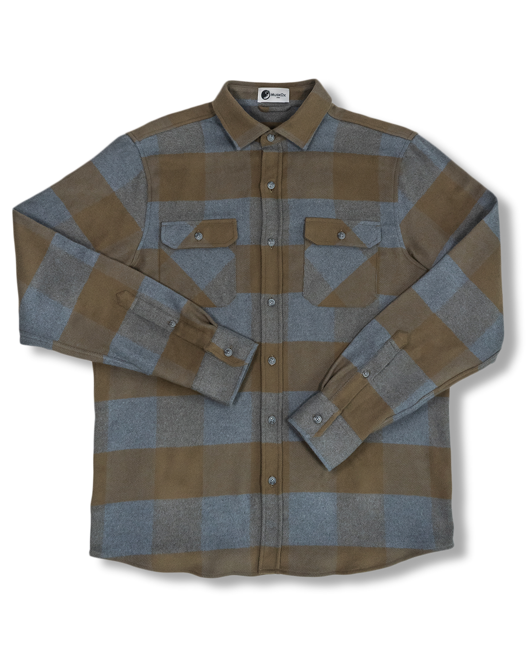 Field Grand Flannel Shirt in Caper Green