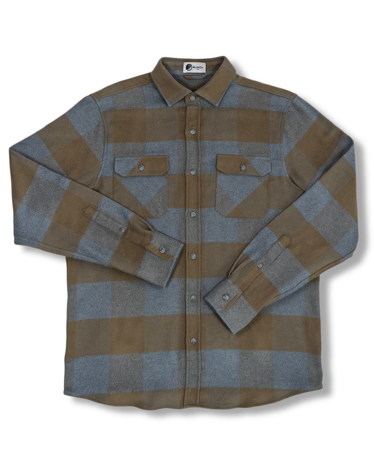 Field Grand Flannel Shirt in Caper Green