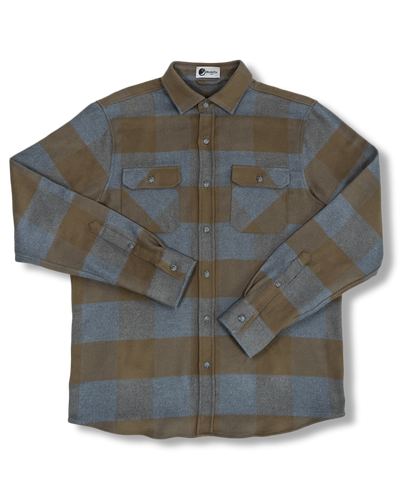 Field Grand Flannel Shirt in Caper Green