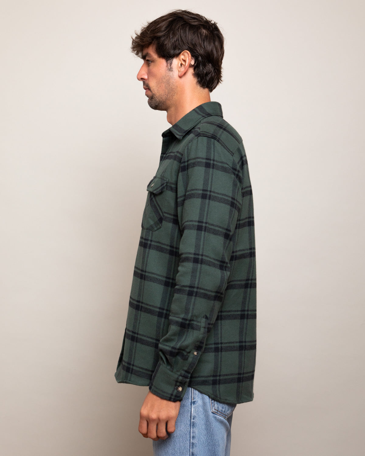 Soft Flannel Shirt for Men, Field Grand Flannel in Dark