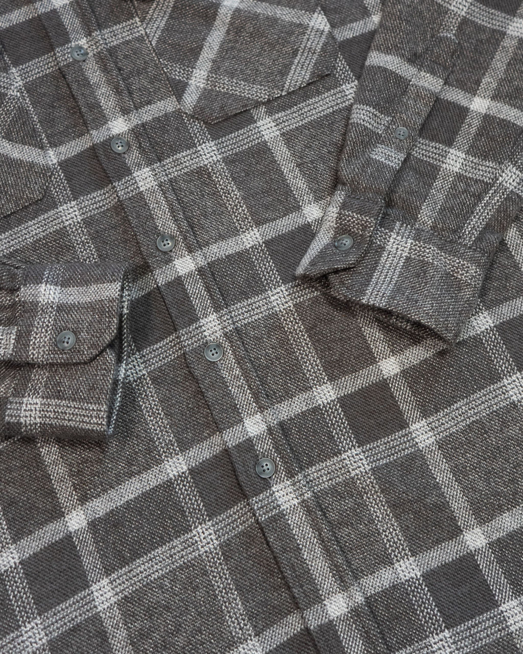 Soft Flannel Shirt for Men, 100% Cotton Flannel in Flint Windowpane