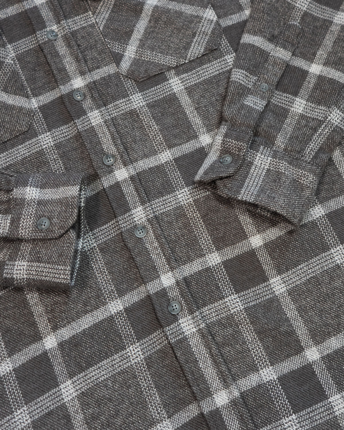 Soft Flannel Shirt for Men, 100% Cotton Flannel in Flint Windowpane