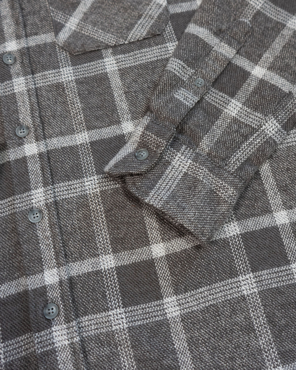 Soft Flannel Shirt for Men, 100% Cotton Flannel in Flint Windowpane