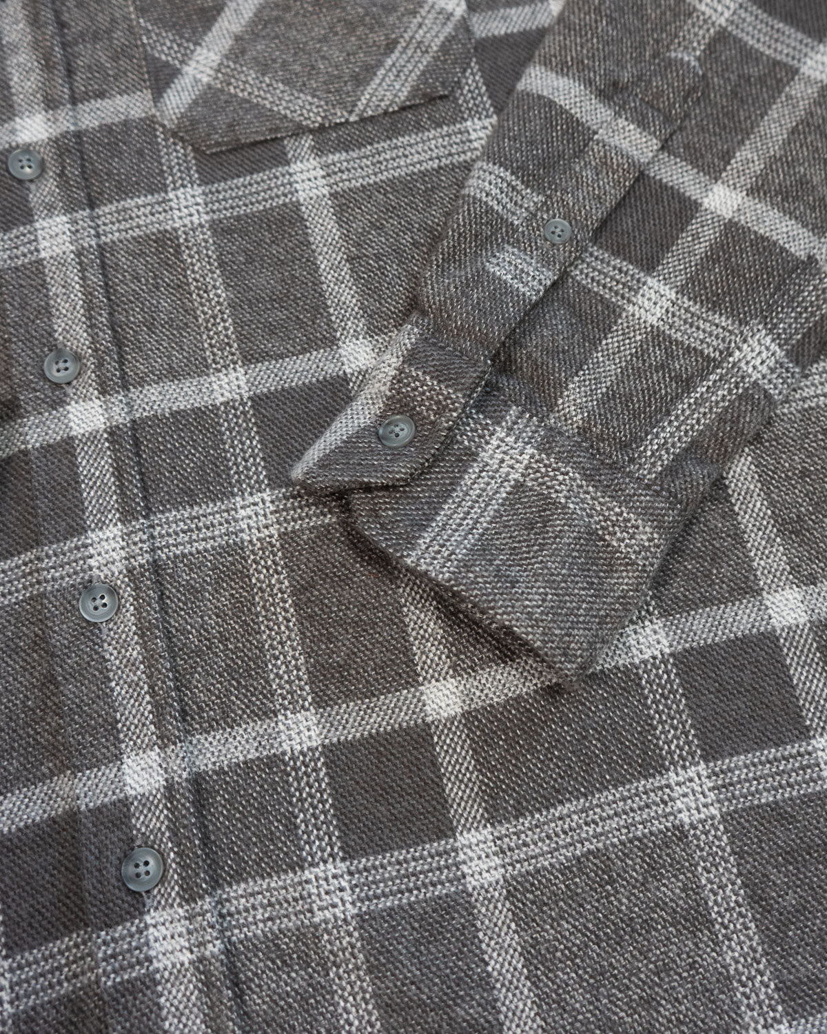 Soft Flannel Shirt for Men, 100% Cotton Flannel in Flint Windowpane