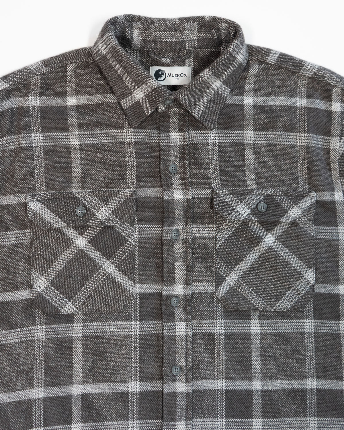 Soft Flannel Shirt for Men, 100% Cotton Flannel in Flint Windowpane