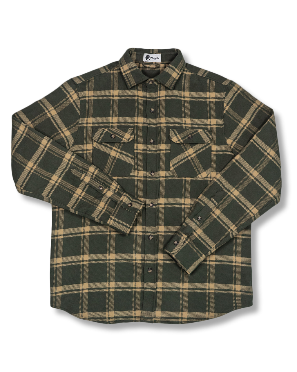 Field Grand Flannel Shirt in Olive