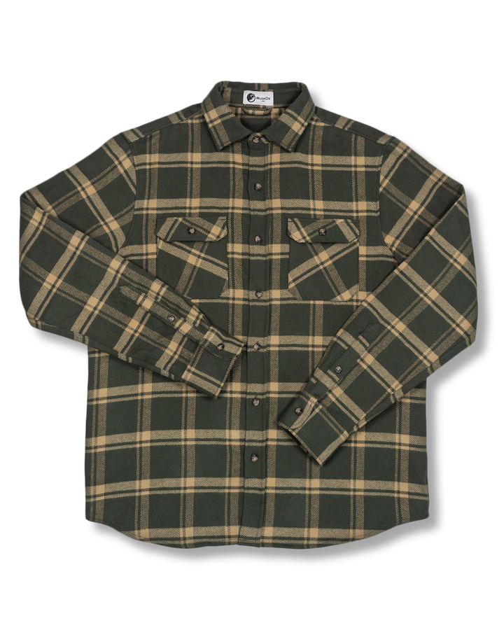 Field Grand Flannel Shirt in Olive