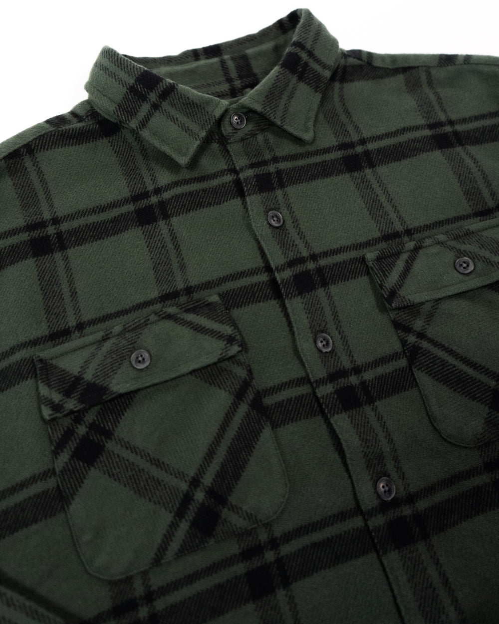 Field Grand Flannel Dark Green, 100% Cotton Flannel