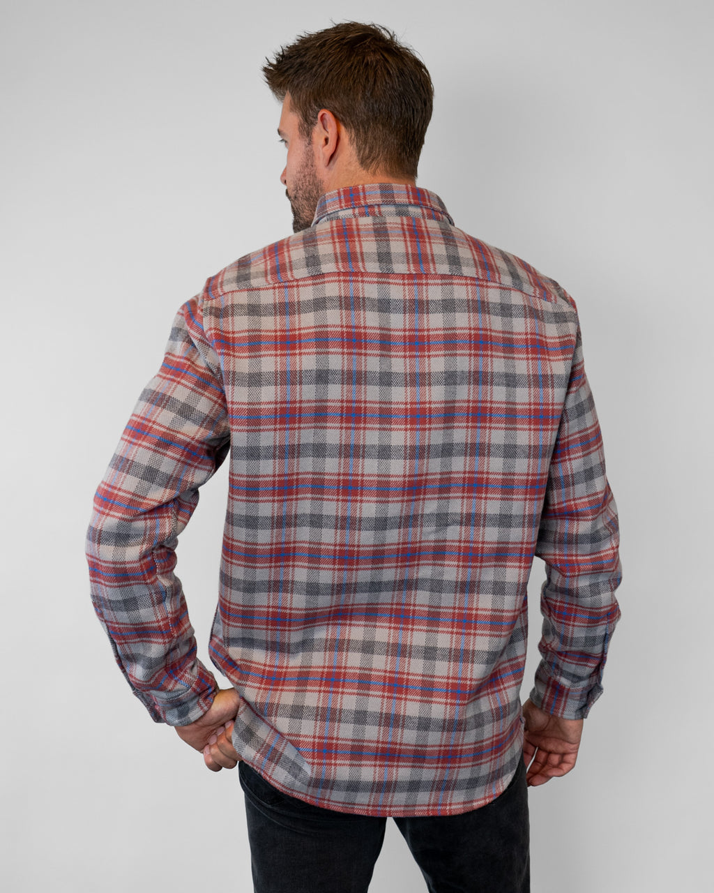 Field Grand Flannel Sedona Red, Cotton Flannel Shirt