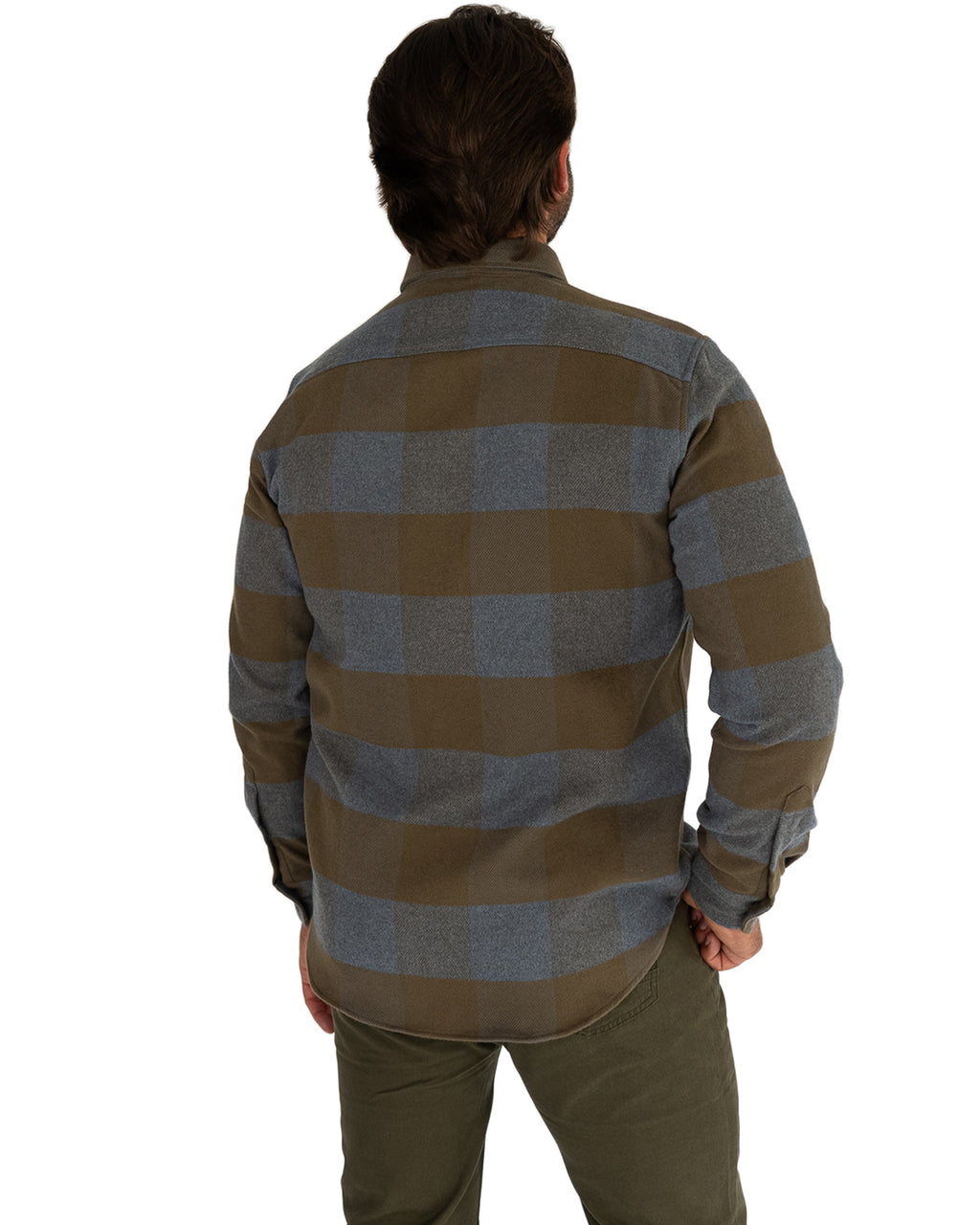 Field Grand Flannel Shirt in Caper Green