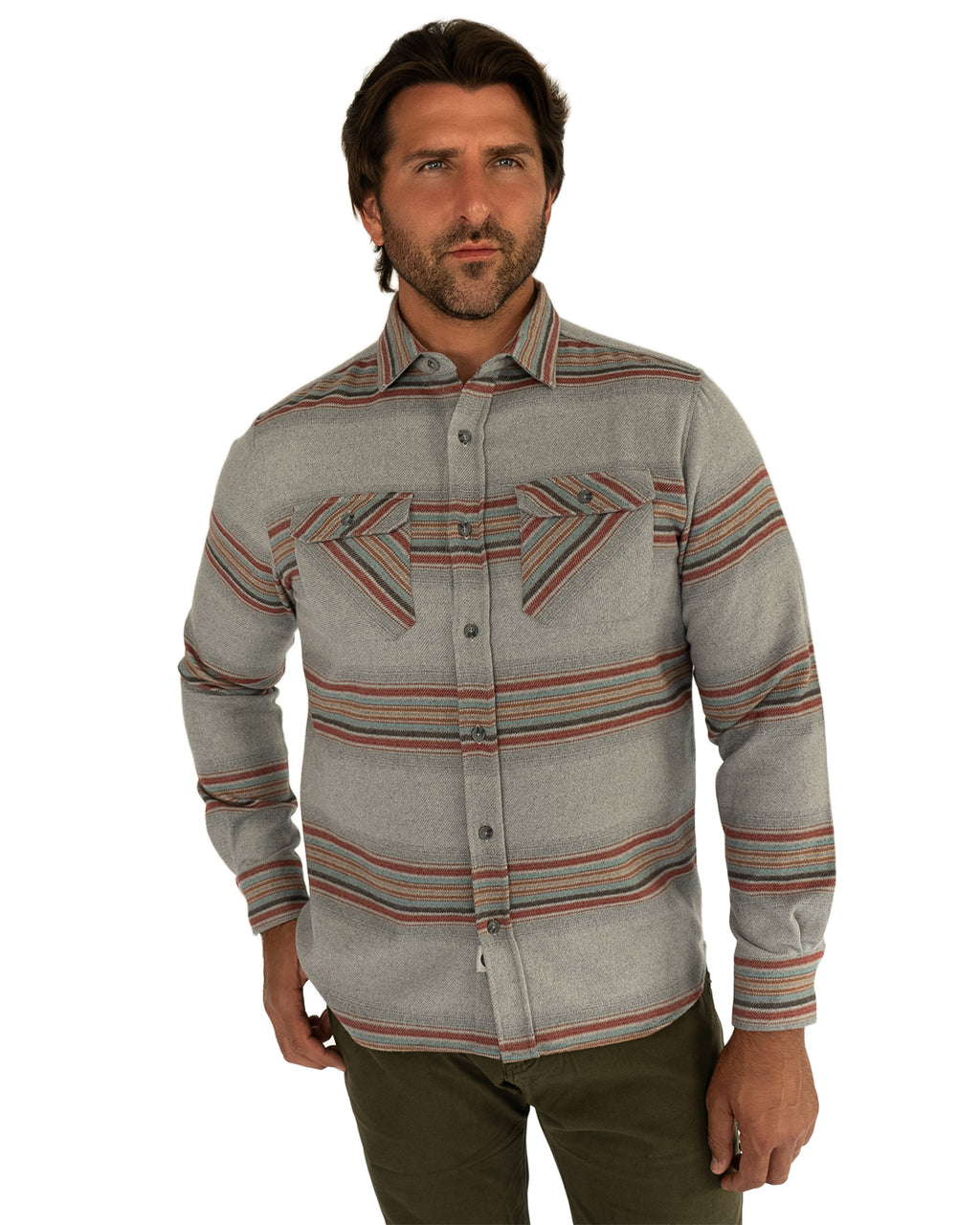Field Grand Flannel Shirt in Sandstone