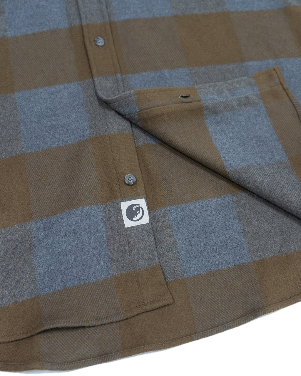 Field Grand Flannel Shirt in Caper Green