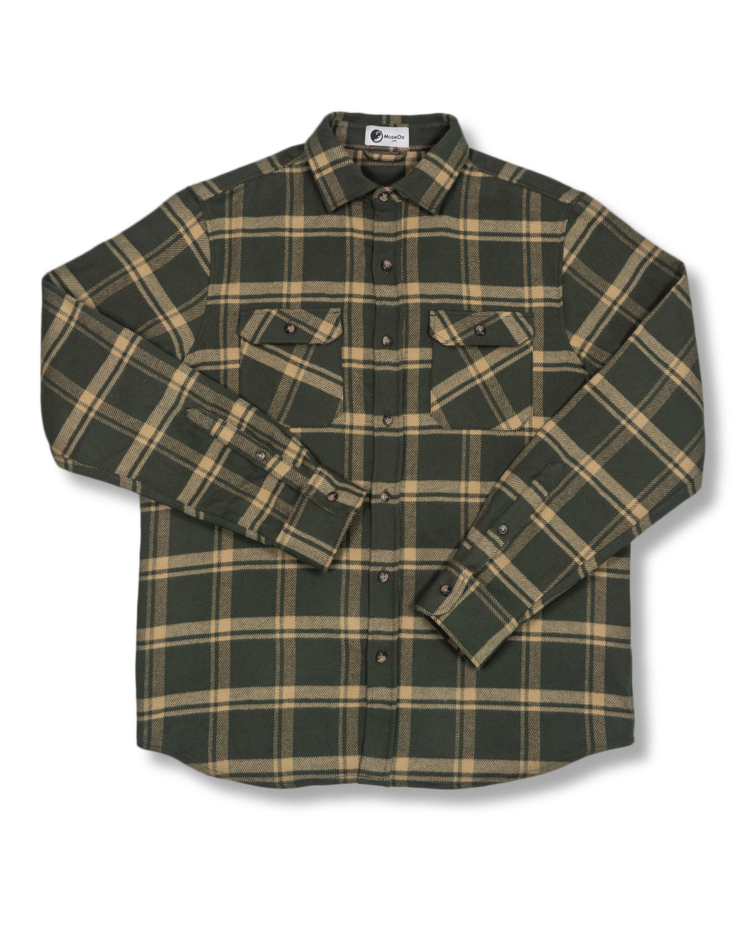 Field Grand Flannel Shirt in Olive