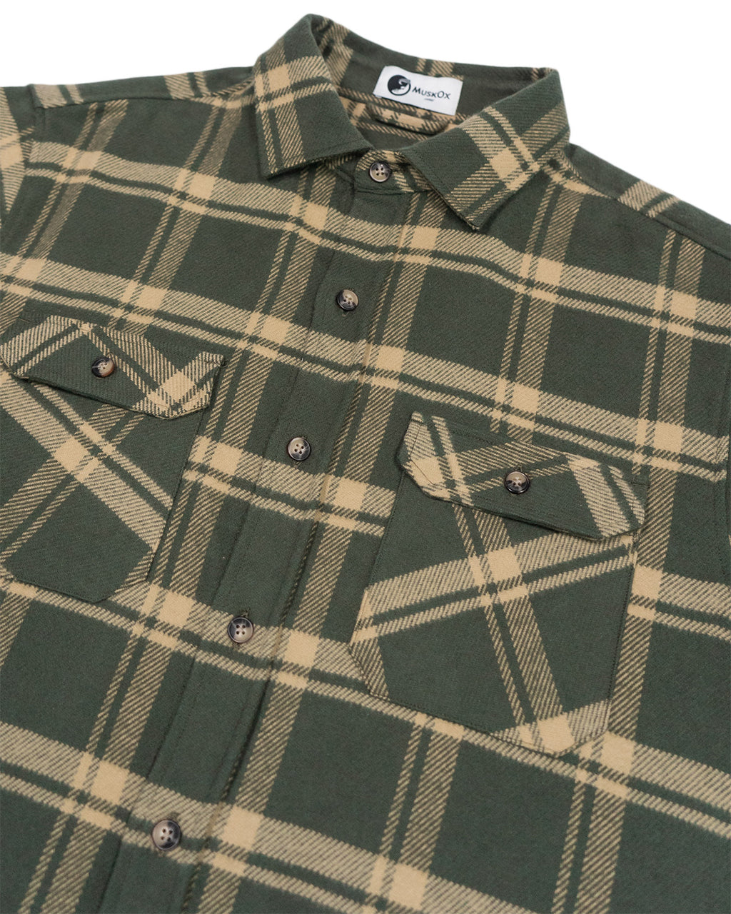 Field Grand Flannel Shirt in Olive