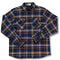 Field Grand Flannel in Pecan, 100% Cotton Flannel for Men by MuskOx Flannels