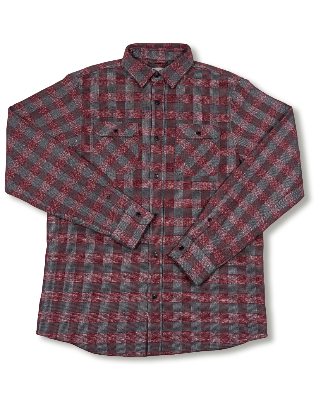 The Grand Flannel in Burgundy By MuskOx. The Burgundy Grand Flannel is a Heavyweight Flannel by MuskOx