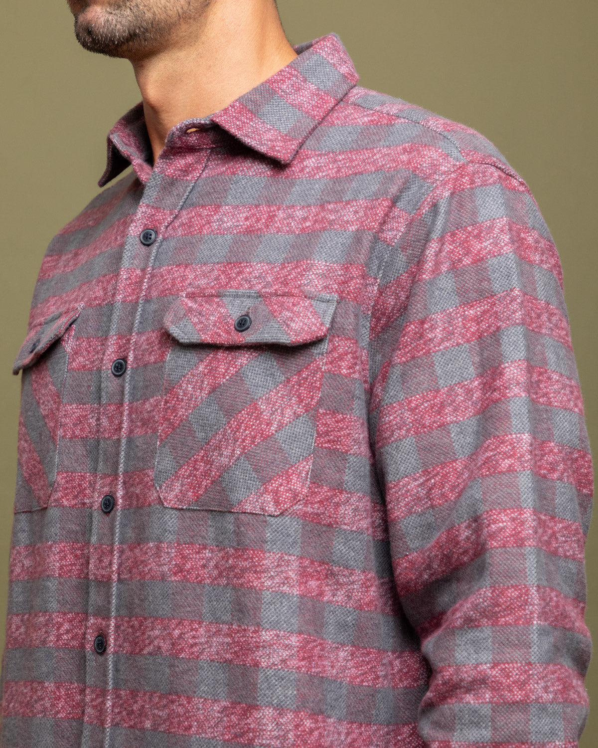 Soft Flannel Shirt for Men in 100% Cotton, The Grand Flannel in