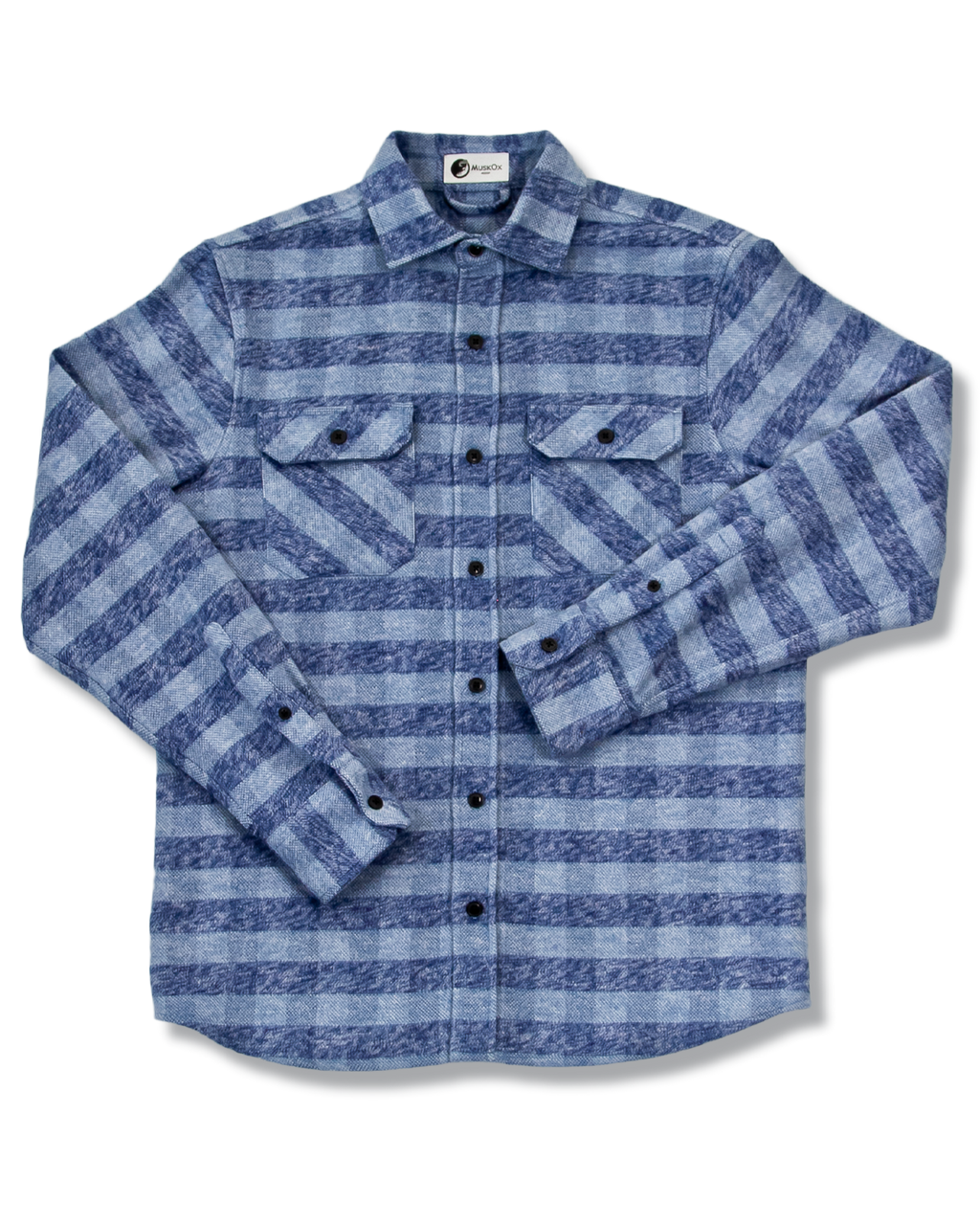 The Grand Flannel in Checkered Blue By MuskOx.