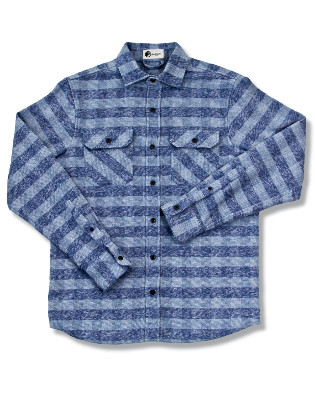 The Grand Flannel in Checkered Blue By MuskOx.